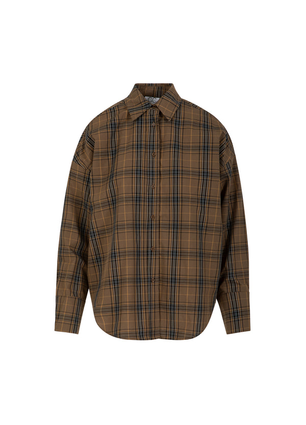 CC Heart CC HEART ALIA LOCKERES HEMD Shirt/Blouse Golden brown check - 793
