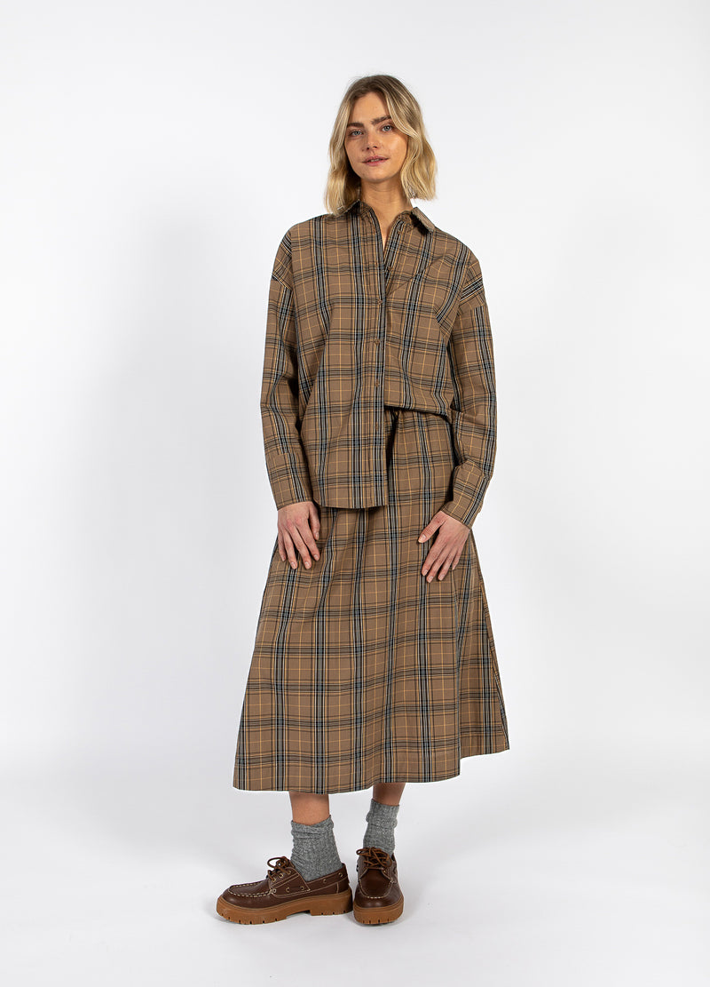 CC Heart CC HEART ALIA LOCKERES HEMD Shirt/Blouse Golden brown check - 793