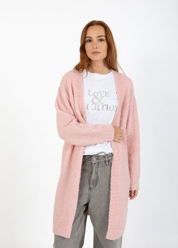 CC Heart CC HEART AMAYA LANGE STRICKJACKE Knitwear Winter Rose - 649