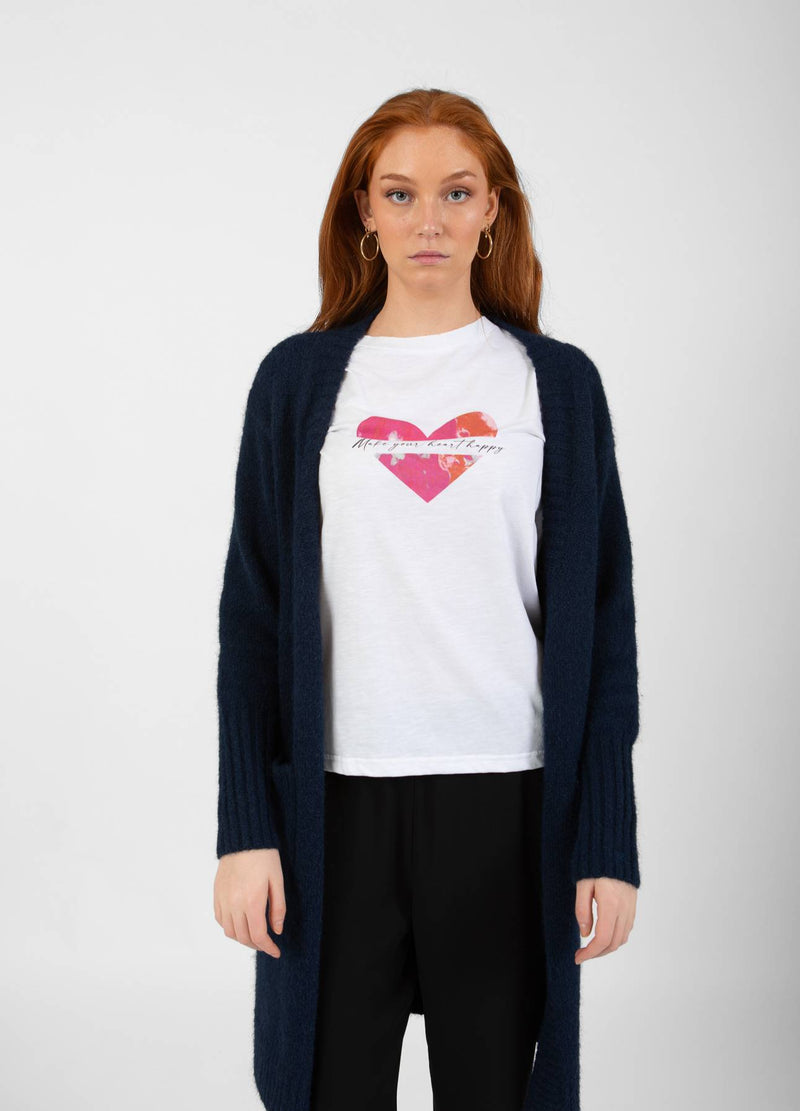 CC Heart  CC HEART AMELIA ALPAKA STRICKJACKE Knitwear Navy - 563