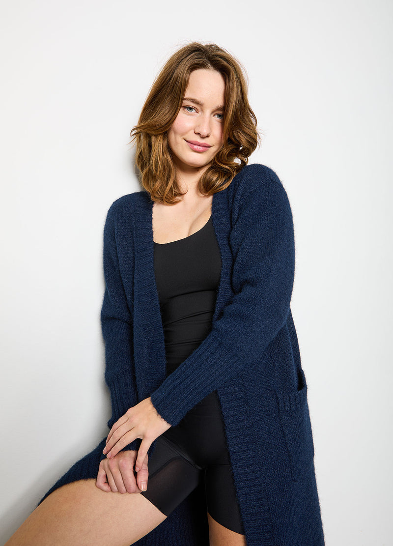 CC Heart  CC HEART AMELIA ALPAKA STRICKJACKE Knitwear Navy - 563