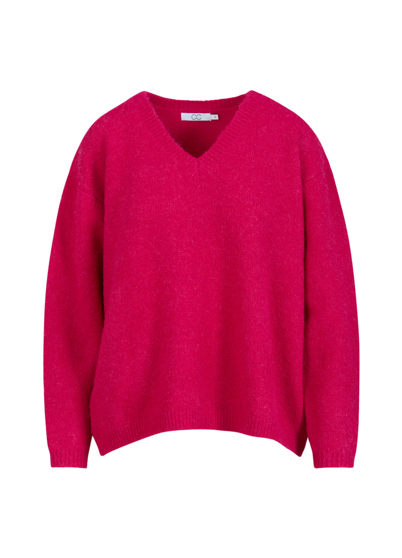 CC Heart  CC HEART AMELIA ALPAKA V-AUSSCHNITT Knitwear Bright pink - 663