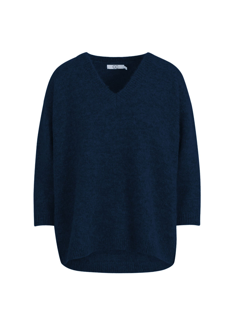 CC Heart  CC HEART AMELIA ALPAKA V-AUSSCHNITT Knitwear Navy - 563