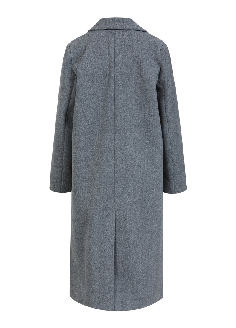 CC Heart CC HEART ARIANA KLASSISCHE LANGE JACKE Outerwear Dark Grey Melange - 128