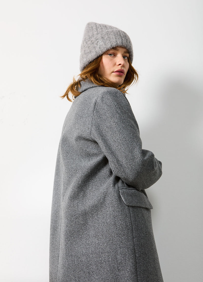 CC Heart CC HEART ARIANA KLASSISCHE LANGE JACKE Outerwear Dark Grey Melange - 128