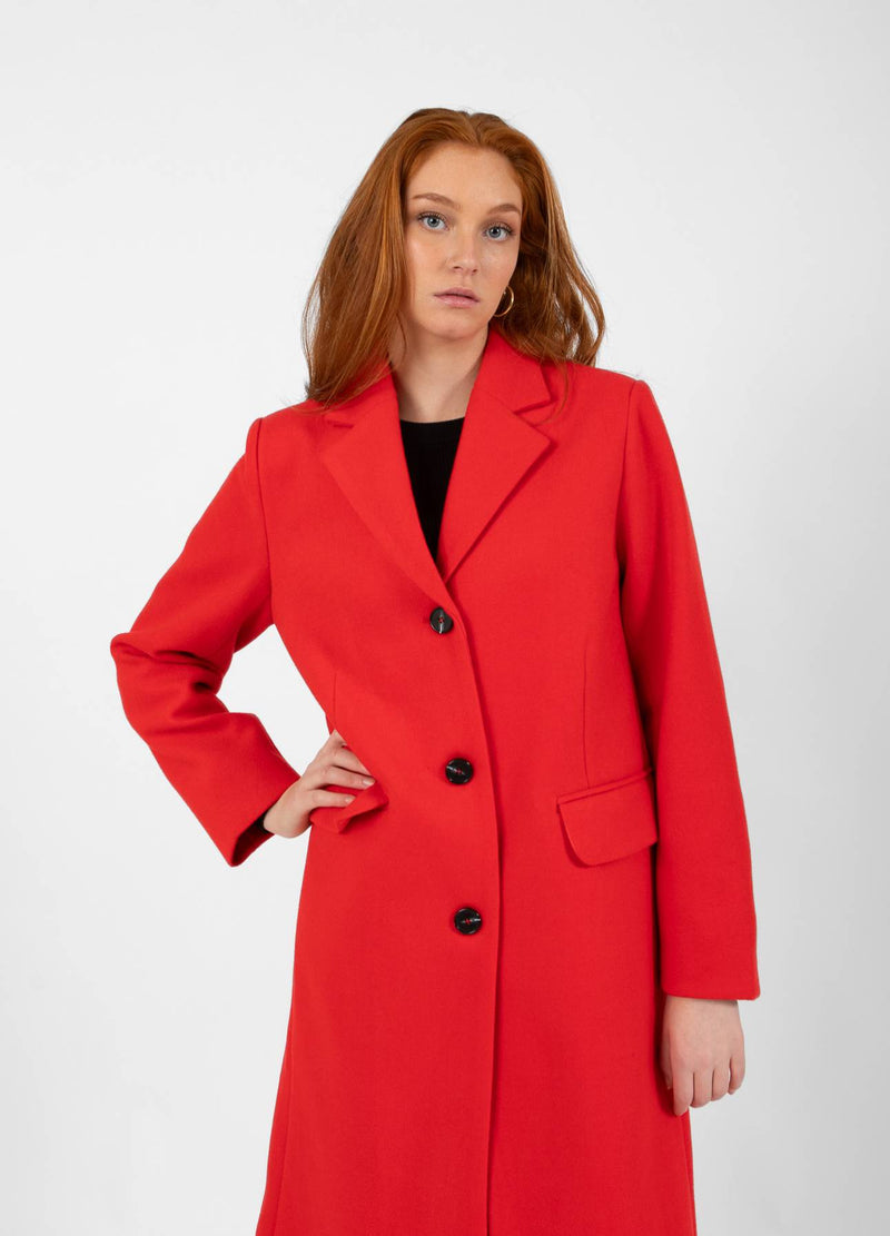 CC Heart CC HEART ARIANA KLASSISCHE LANGE JACKE Outerwear Red - 613