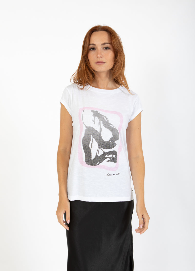 CC Heart CC HEART ART T-SHIRT - CAP-ÄRMEL T-Shirt White - 200