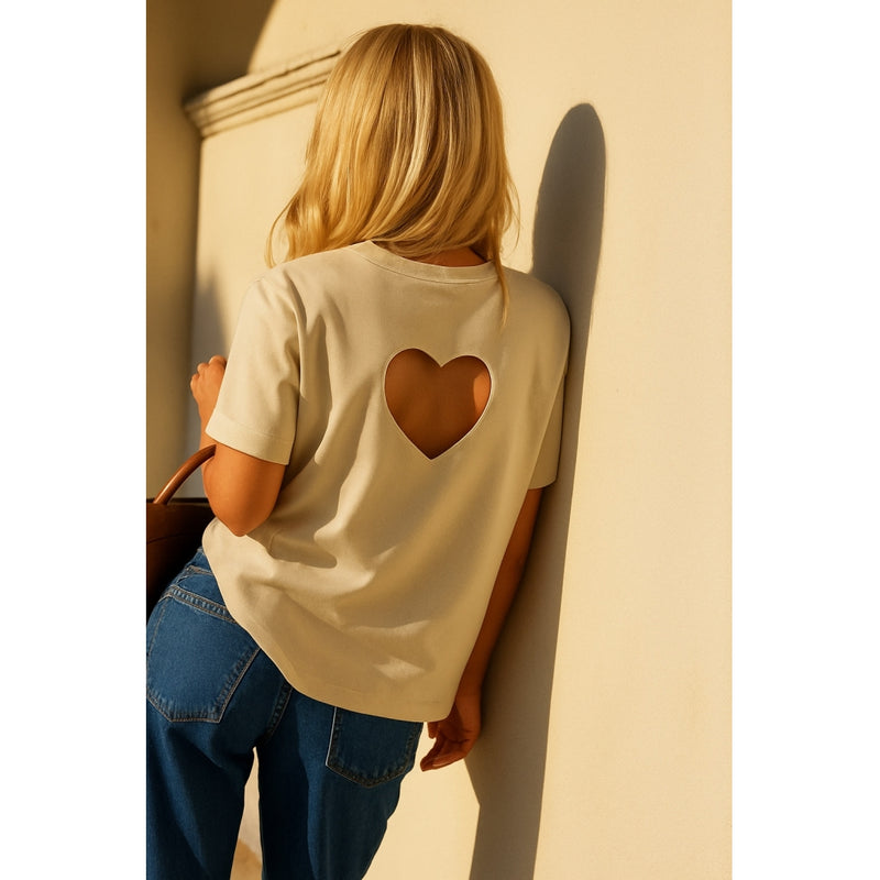 Coster Copenhagen CC HEART BEA SWEATBLUSE Shirt/Blouse Off white - 201