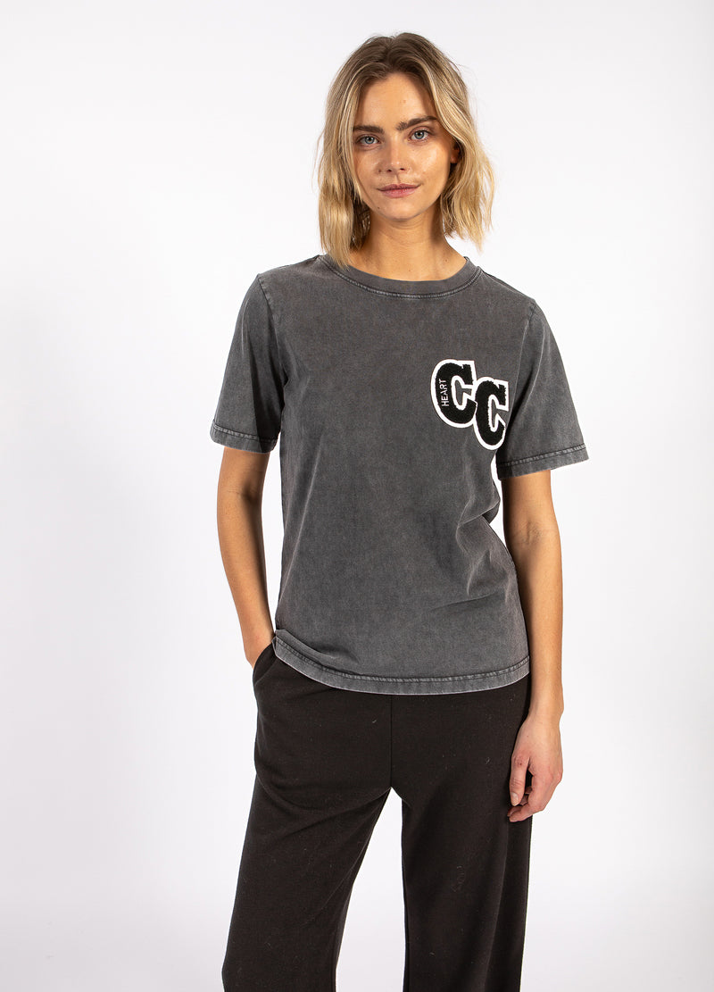 CC Heart CC HEART COLLEGE TEE T-Shirt Washed grey - 199