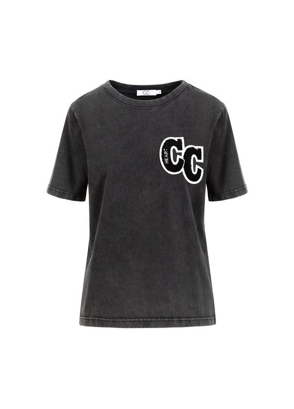 CC Heart CC HEART COLLEGE TEE T-Shirt Washed grey - 199