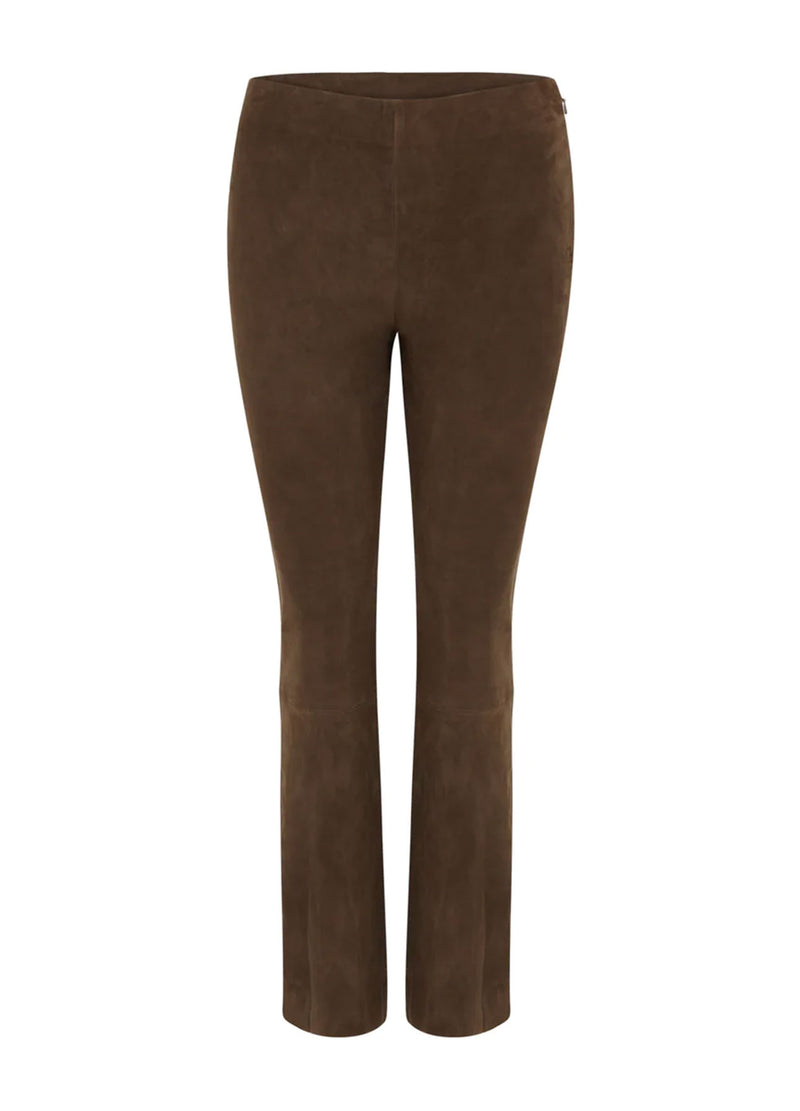 CC Heart CC HEART CROPPED SUEDE LEGGINGS Pants Coffee - 339