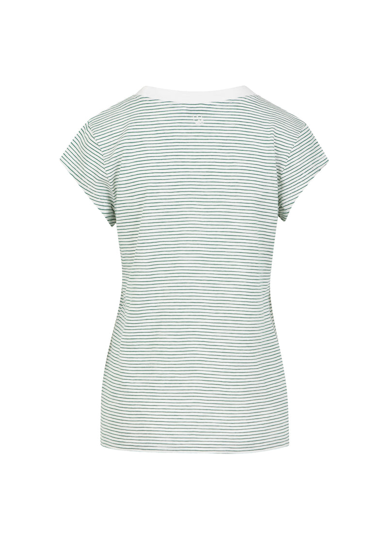 CC Heart CC HEART ELLEN STREIFEN KURZARM T-SHIRT T-Shirt Green stripe - 447