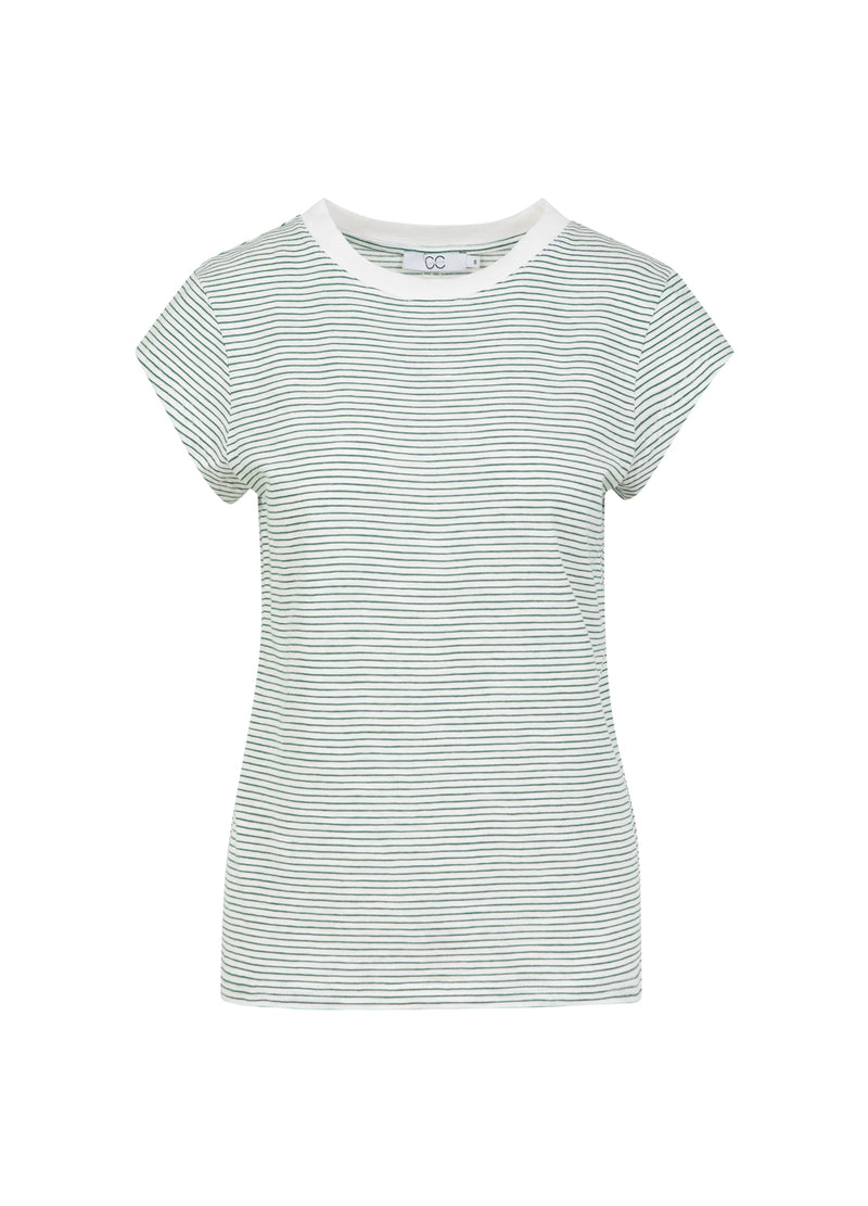 CC Heart CC HEART ELLEN STREIFEN KURZARM T-SHIRT T-Shirt Green stripe - 447