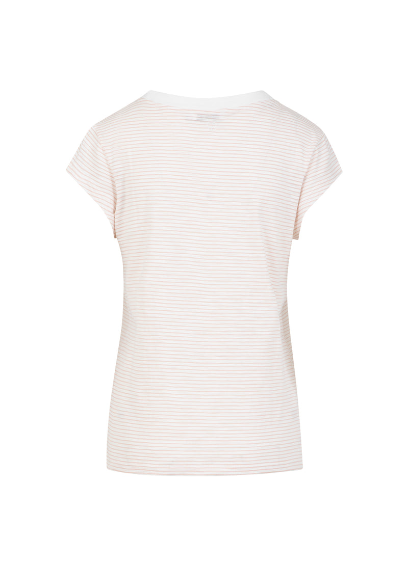 CC Heart CC HEART ELLEN STREIFEN KURZARM T-SHIRT T-Shirt Rose stripe - 646