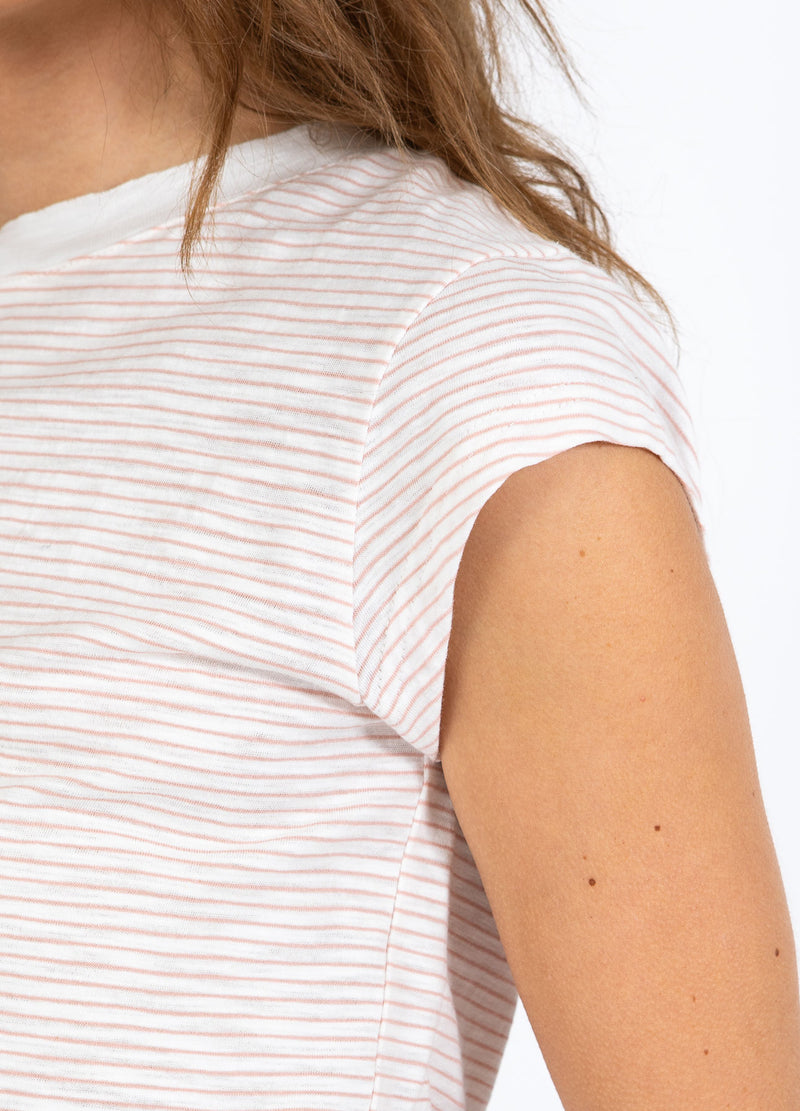 CC Heart CC HEART ELLEN STREIFEN KURZARM T-SHIRT T-Shirt Rose stripe - 646