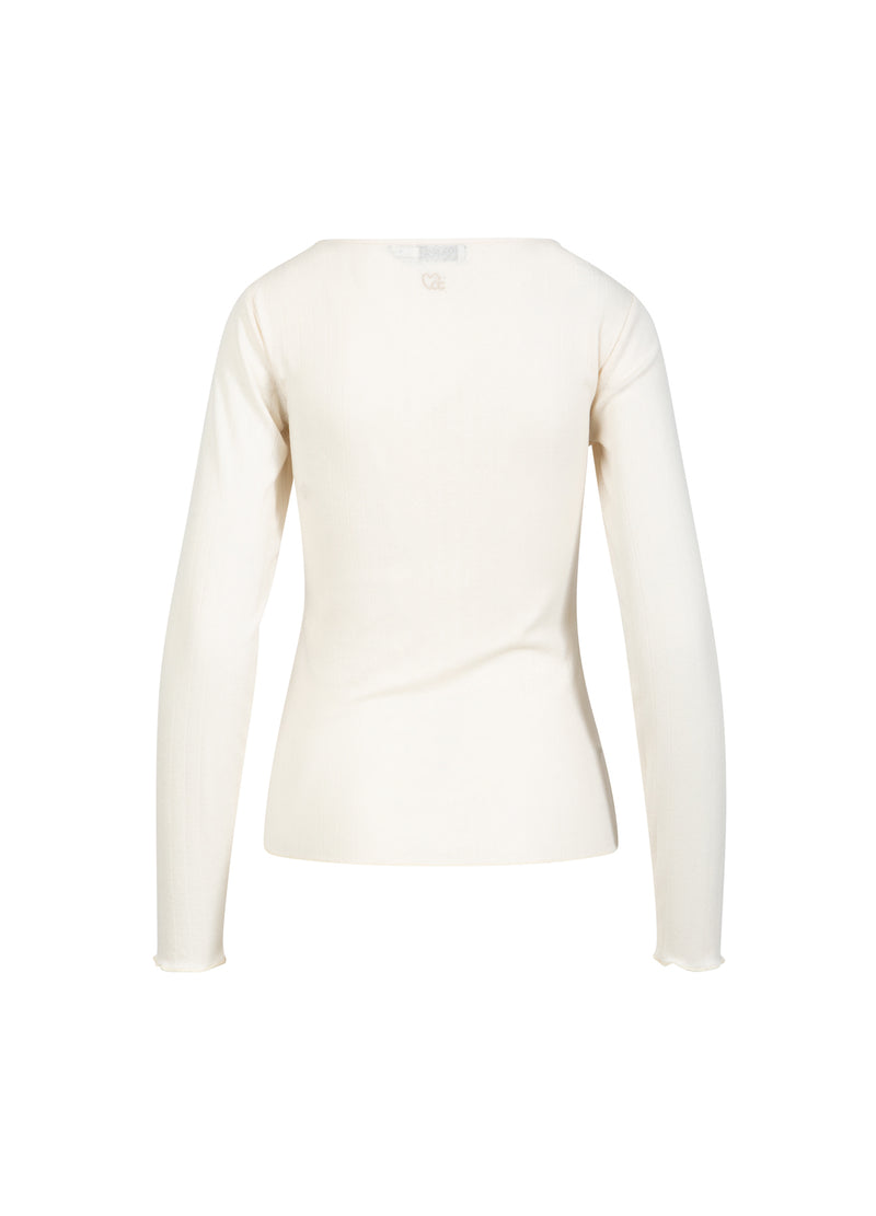 CC Heart CC HEART ELLE POINTELLE LANGARM TEE Shirt/Blouse Creme - 241