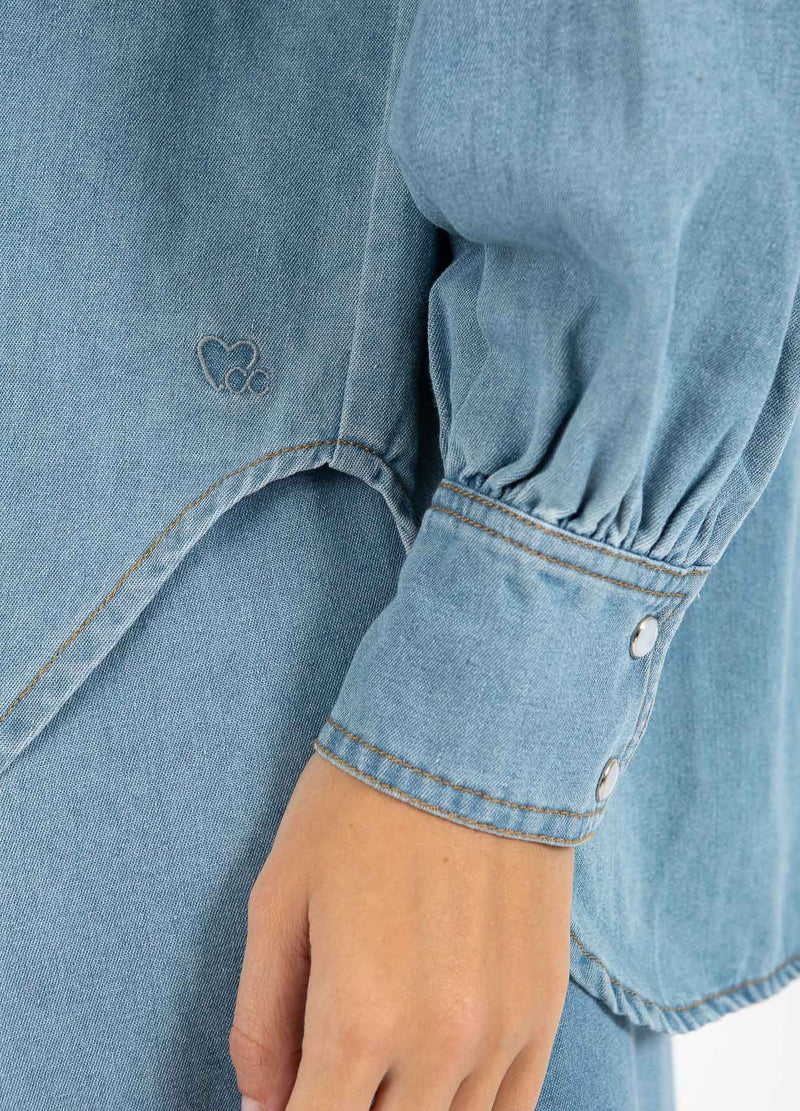 CC Heart CC HEART ELLIS JEANSHEMD Shirt/Blouse Blue denim - 510