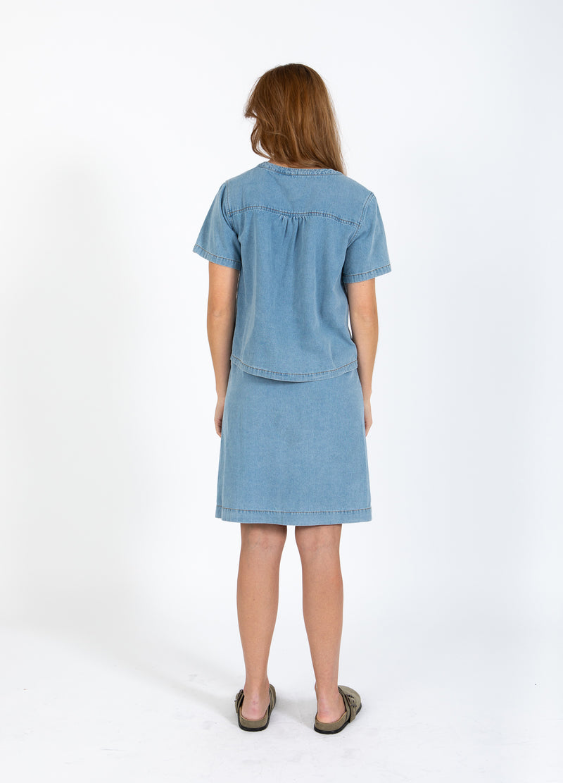 CC Heart CC HEART ELLIS KURZE JEANSBLUSE Shirt/Blouse Blue denim - 510