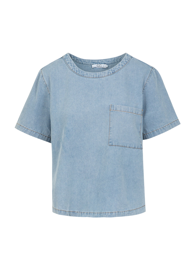 CC Heart CC HEART ELLIS KURZE JEANSBLUSE Shirt/Blouse Blue denim - 510