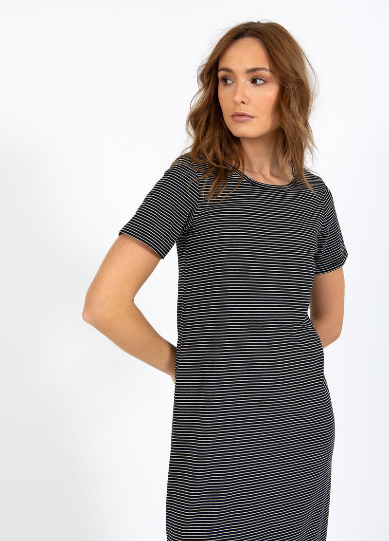CC Heart CC HEART ELYSE LOCKERES KLEID Dress Black/white stripe - 102