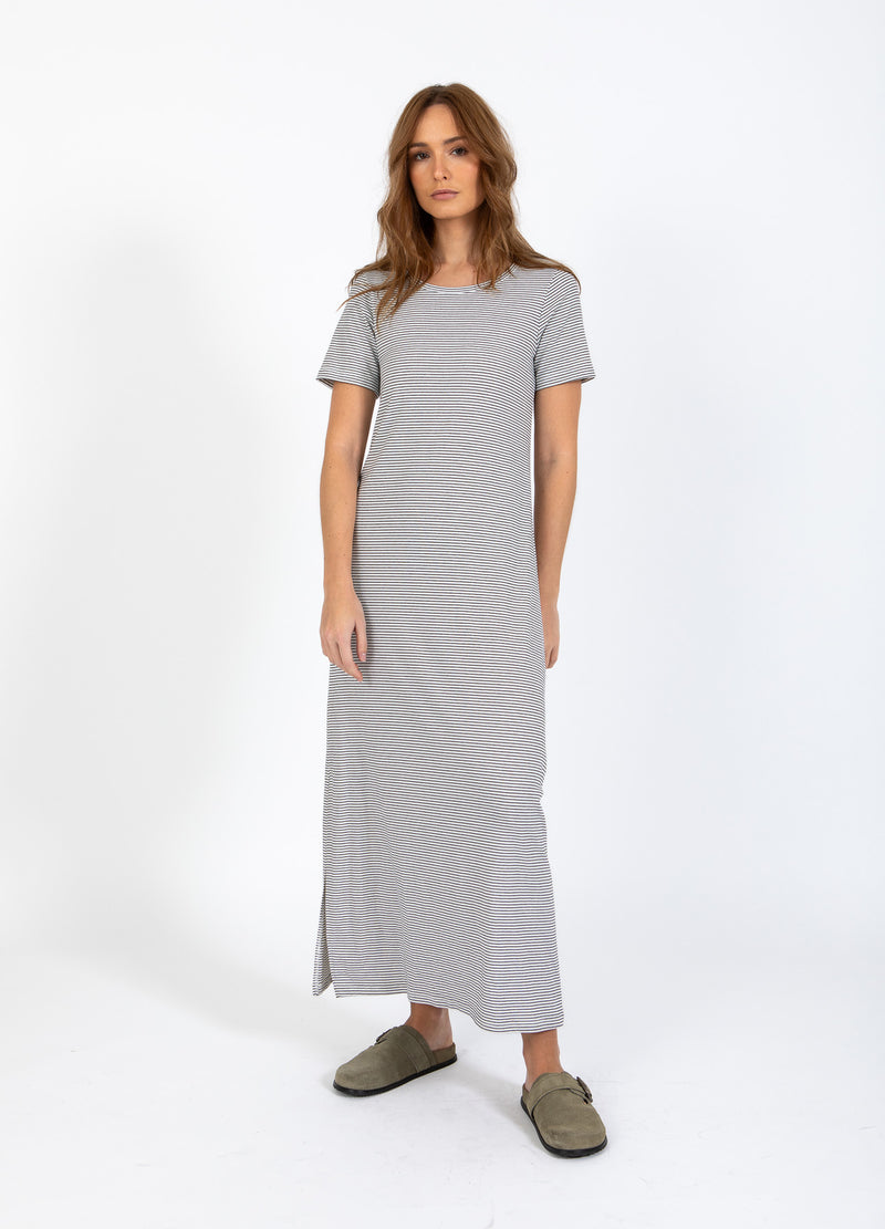 CC Heart CC HEART ELYSE LOCKERES KLEID Dress White/black stripe - 269