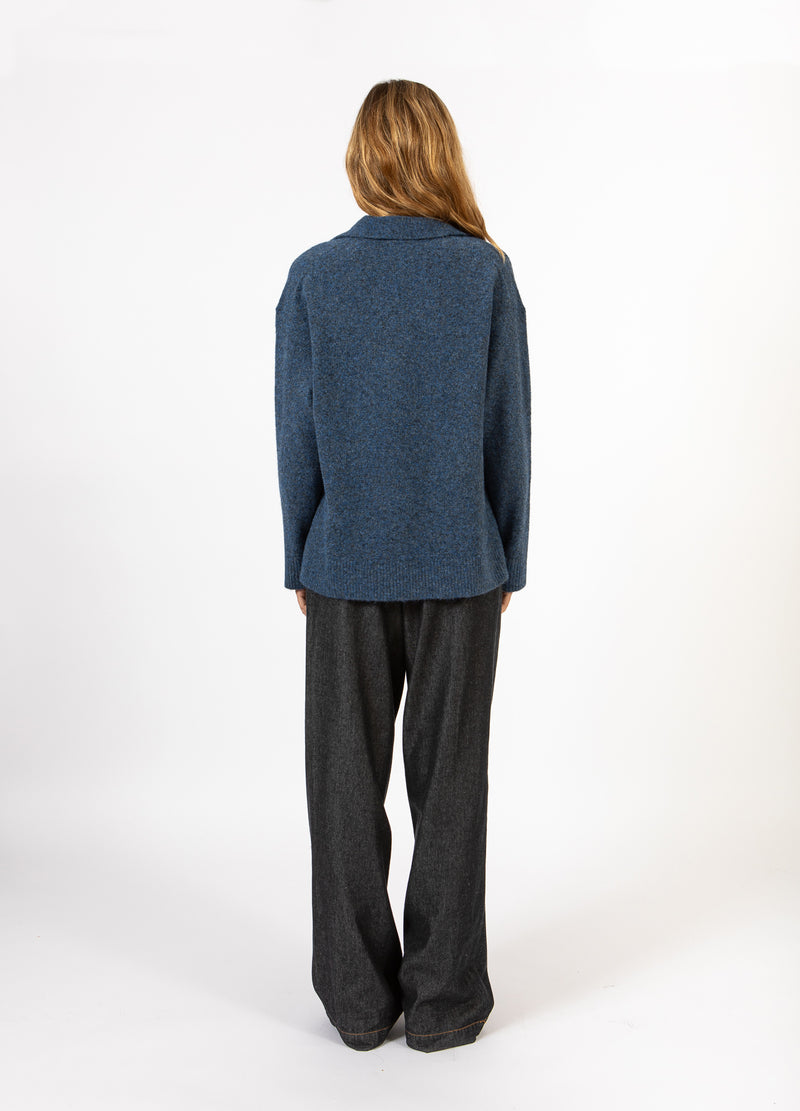 CC Heart CC HEART EMERIE POLO PULLOVER Knitwear Navy melange - 541