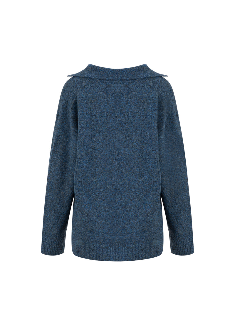 CC Heart CC HEART EMERIE POLO PULLOVER Knitwear Navy melange - 541