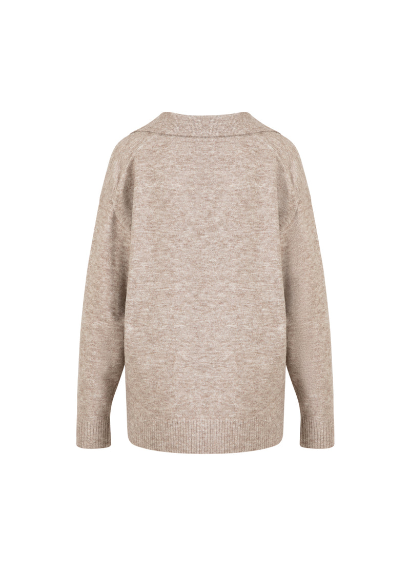 CC Heart CC HEART EMERIE POLO PULLOVER Knitwear Sand melange - 261