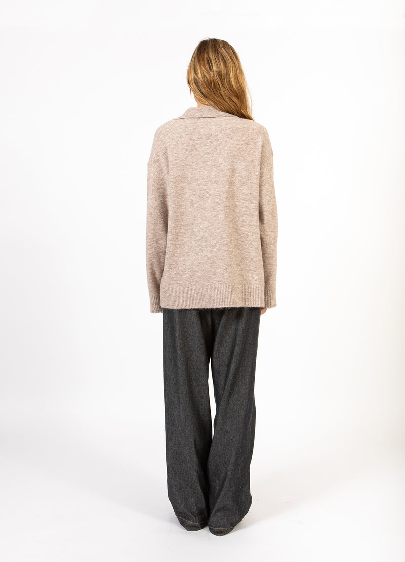 CC Heart CC HEART EMERIE POLO PULLOVER Knitwear Sand melange - 261