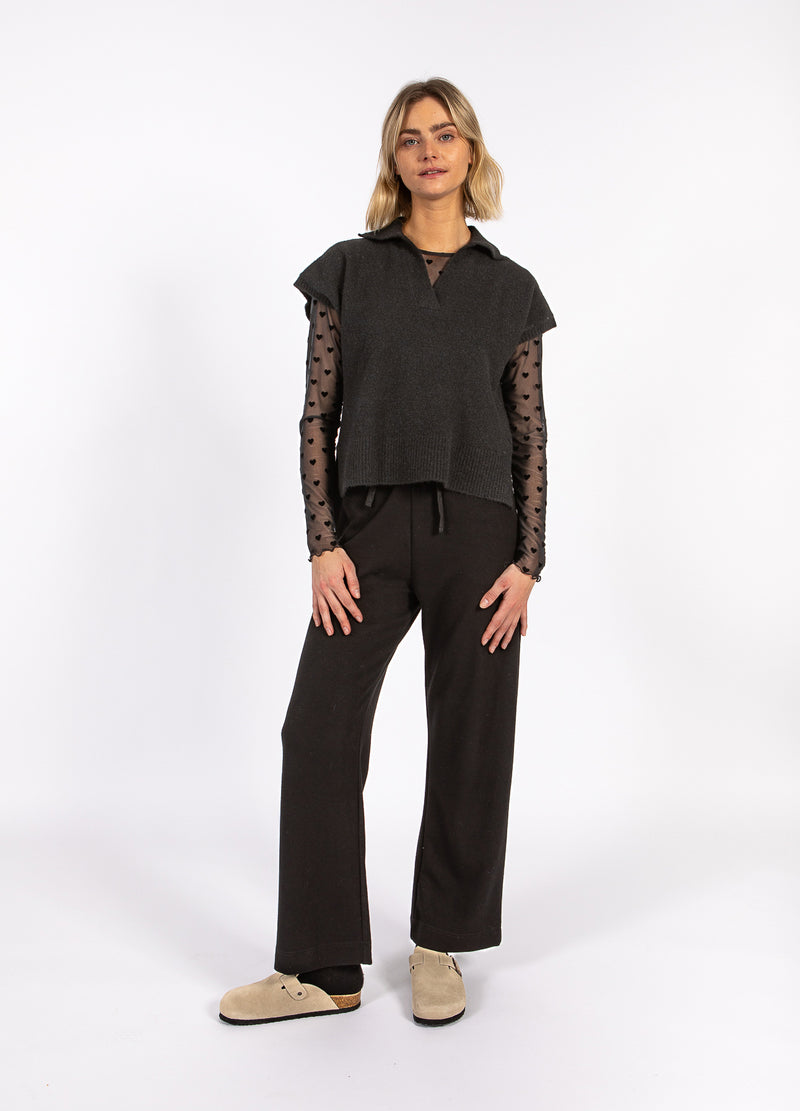CC Heart CC HEART EMERIE STRICKPOLO TOP Knitwear Black - 100
