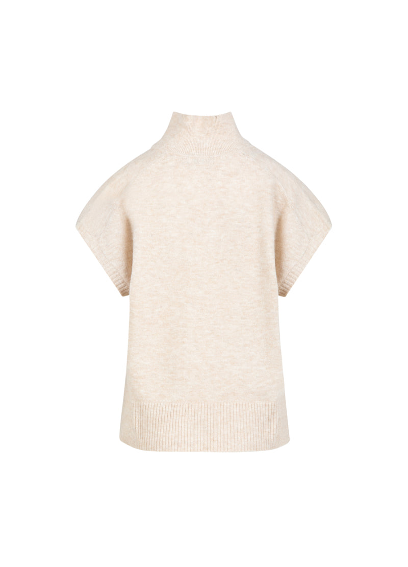 CC Heart CC HEART EMERIE STRICKPOLO TOP Knitwear Off white melange - 267