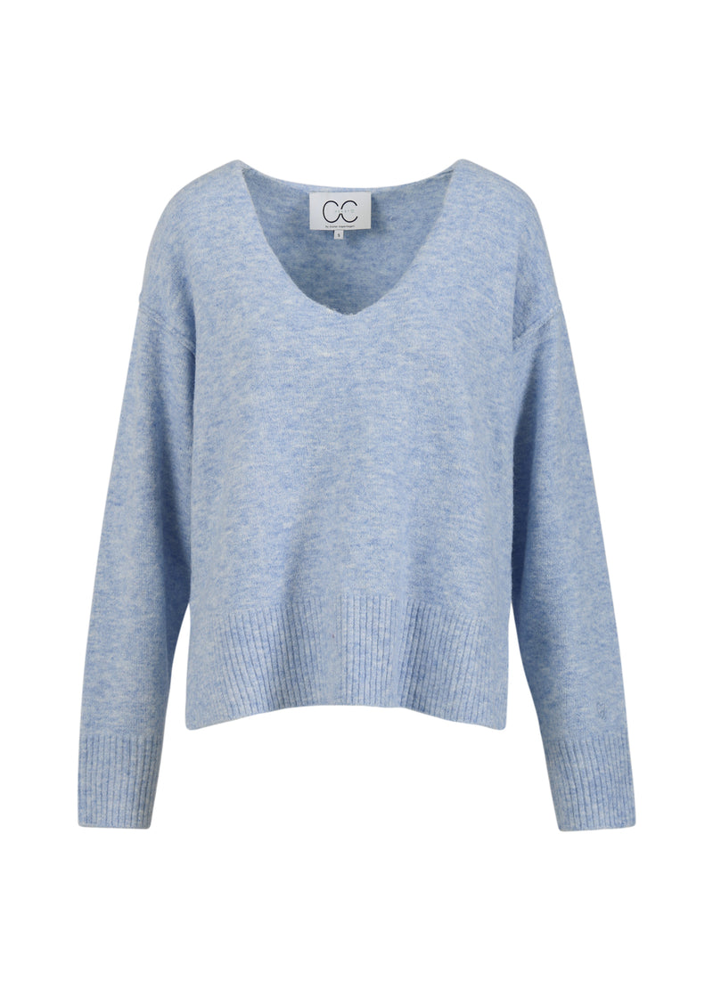 CC Heart CC HEART EMERIE V-AUSSCHNITT PULLOVER Knitwear Dream blue - 529