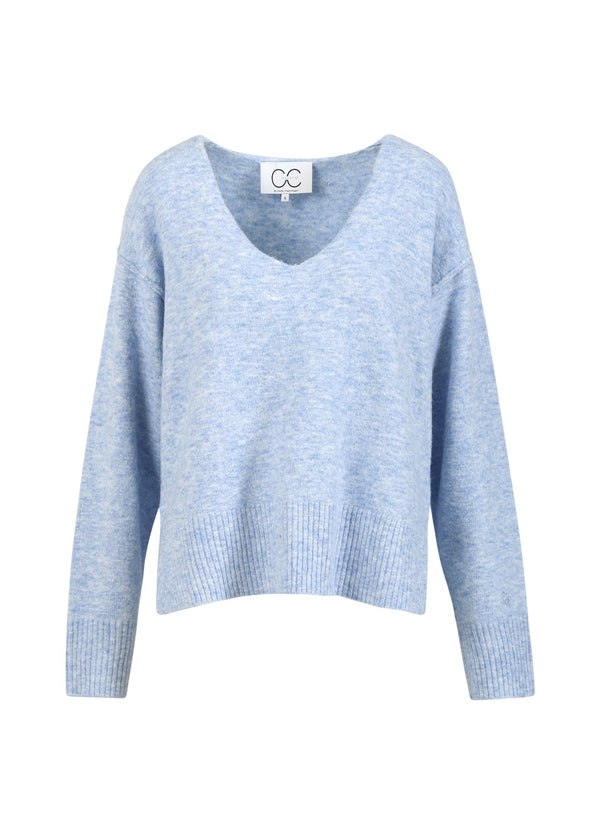 CC Heart CC HEART EMERIE V-AUSSCHNITT PULLOVER Knitwear Dream blue - 529
