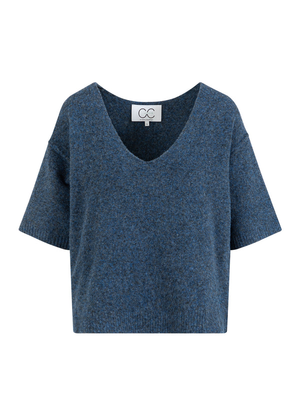 CC Heart CC HEART EMERIE V-AUSSCHNITT PULLOVER Knitwear Navy melange - 541