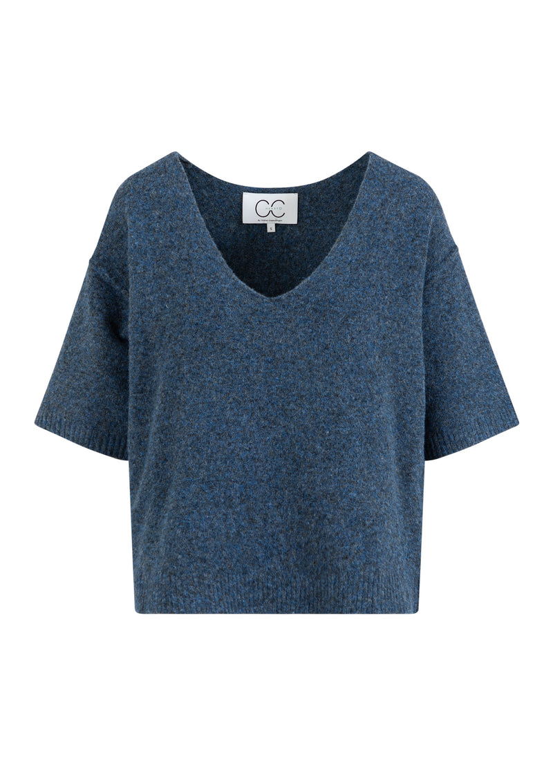 CC Heart CC HEART EMERIE V-AUSSCHNITT PULLOVER Knitwear Navy melange - 541