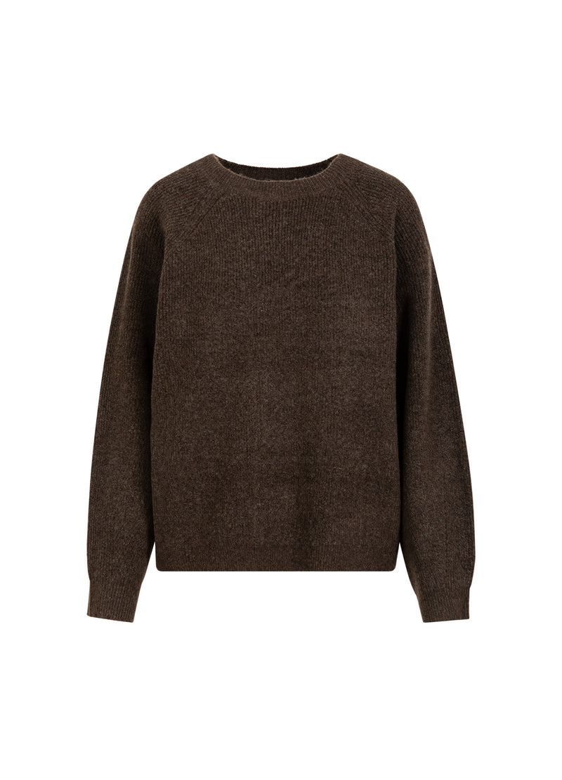 CC Heart CC HEART EMMA O-NECK PULLOVER Knitwear Chocolate melange - 388