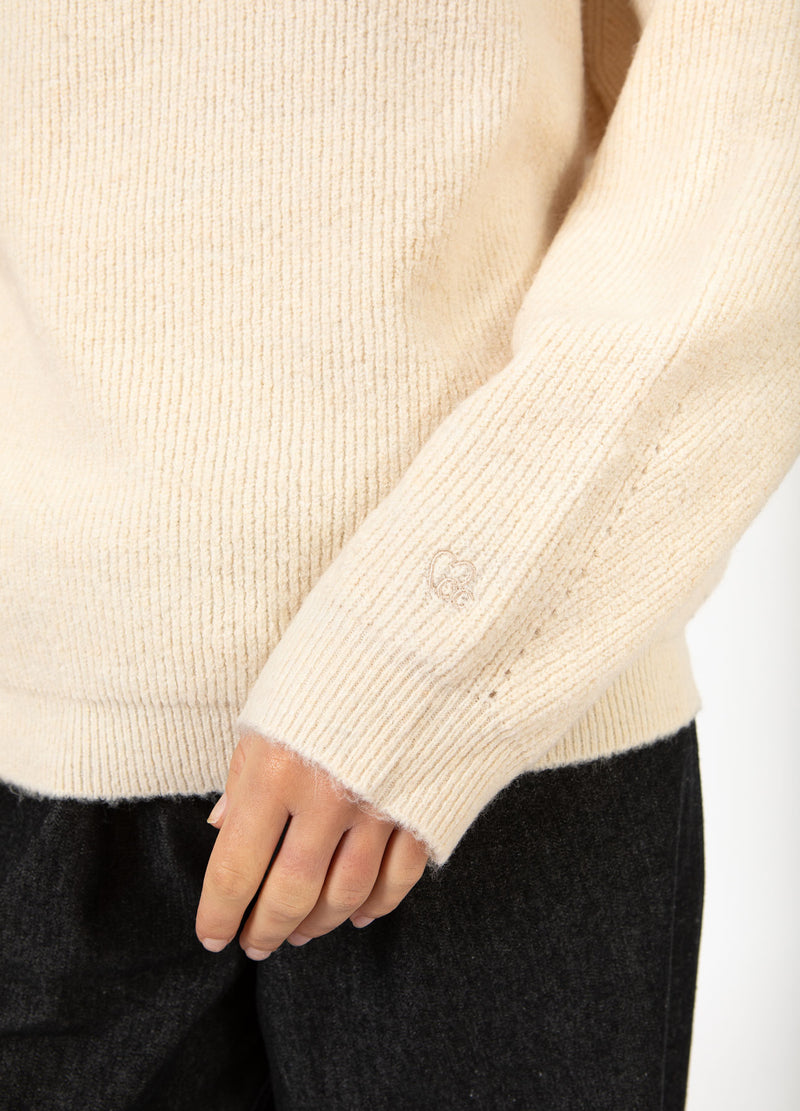 CC Heart CC HEART EMMA O-NECK PULLOVER Knitwear Creme - 241