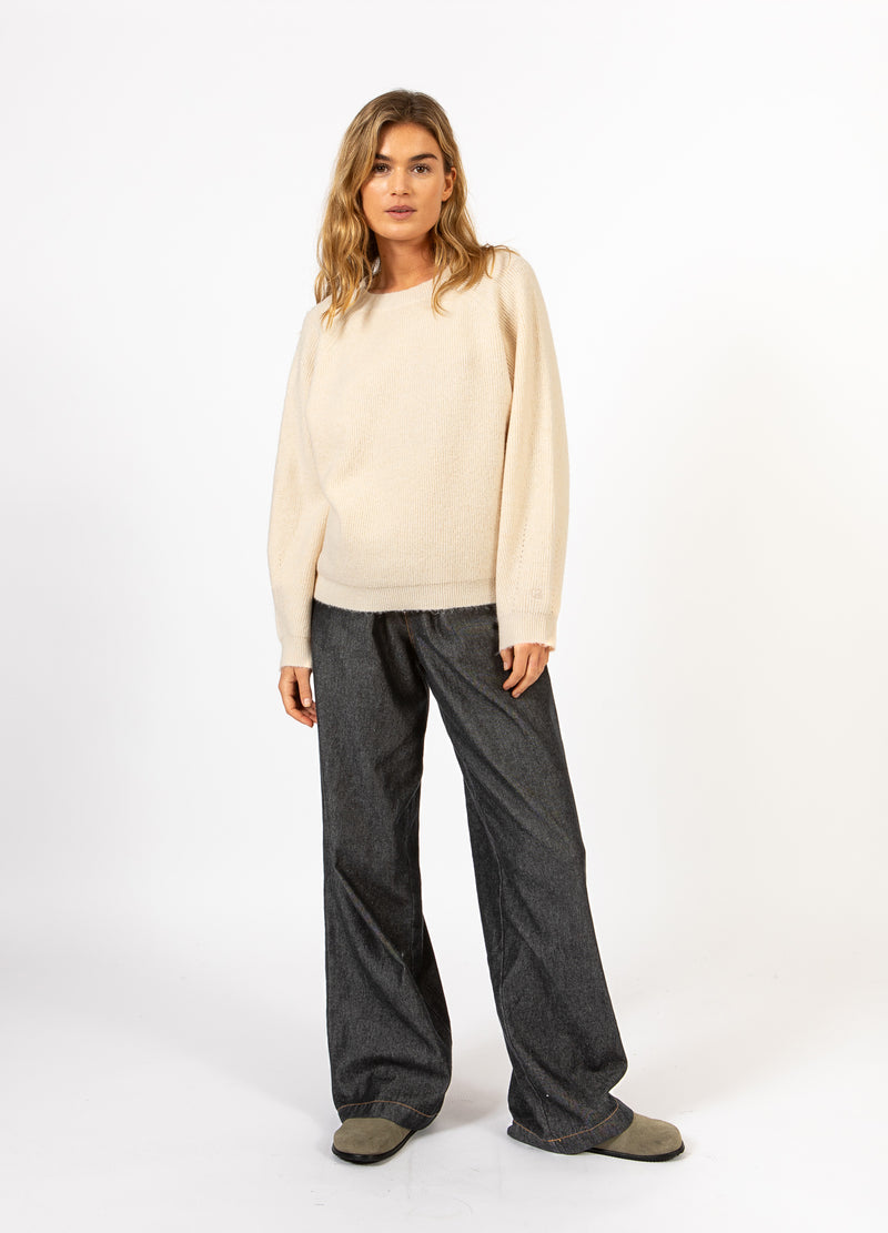 CC Heart CC HEART EMMA O-NECK PULLOVER Knitwear Creme - 241