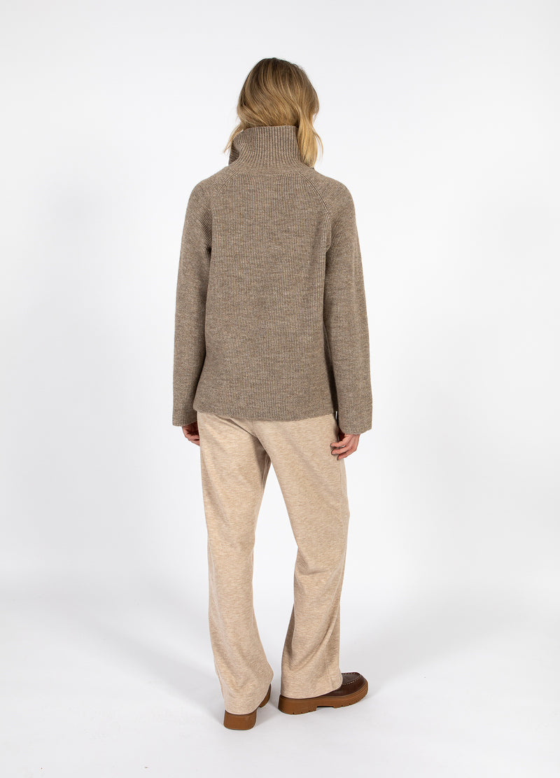 CC Heart CC HEART EMMA REIßVERSCHLUSS STRICKPULLOVER Knitwear Golden brown melange - 793