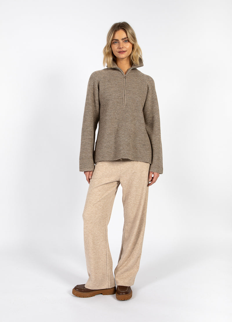 CC Heart CC HEART EMMA REIßVERSCHLUSS STRICKPULLOVER Knitwear Golden brown melange - 793