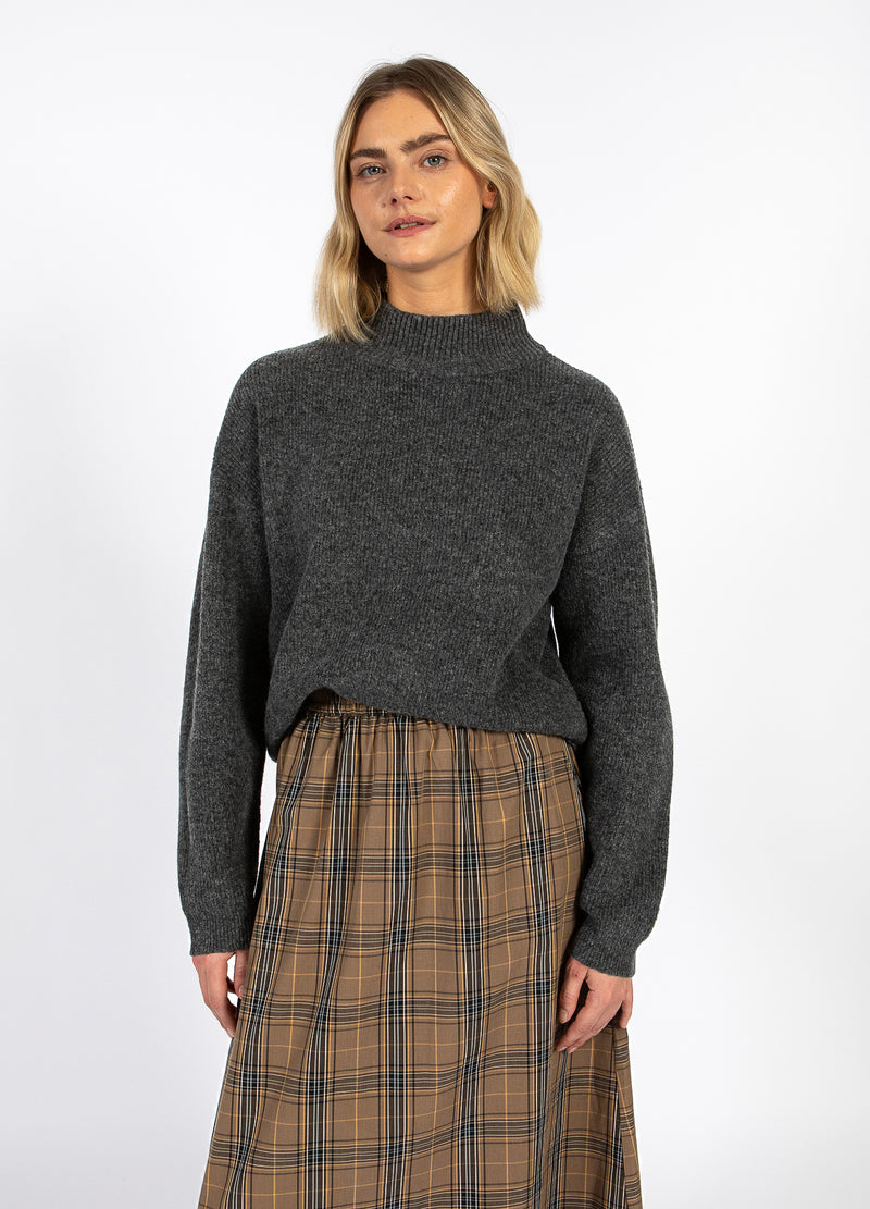 CC Heart CC HEART EMMA ROLLKRAGENSTRICK Knitwear Dark grey melange - 172