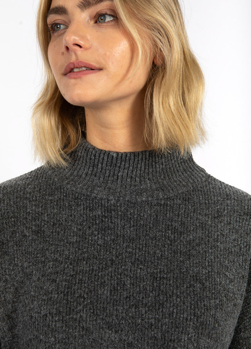 CC Heart CC HEART EMMA ROLLKRAGENSTRICK Knitwear Dark grey melange - 172