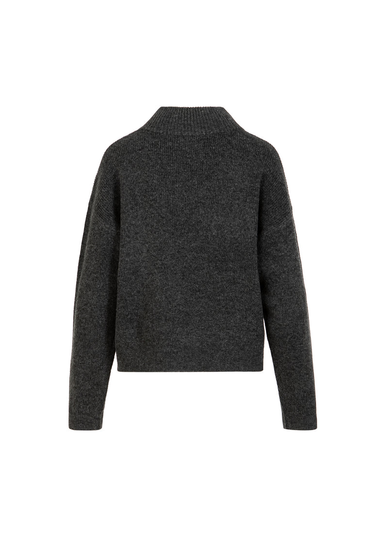 CC Heart CC HEART EMMA ROLLKRAGENSTRICK Knitwear Dark grey melange - 172