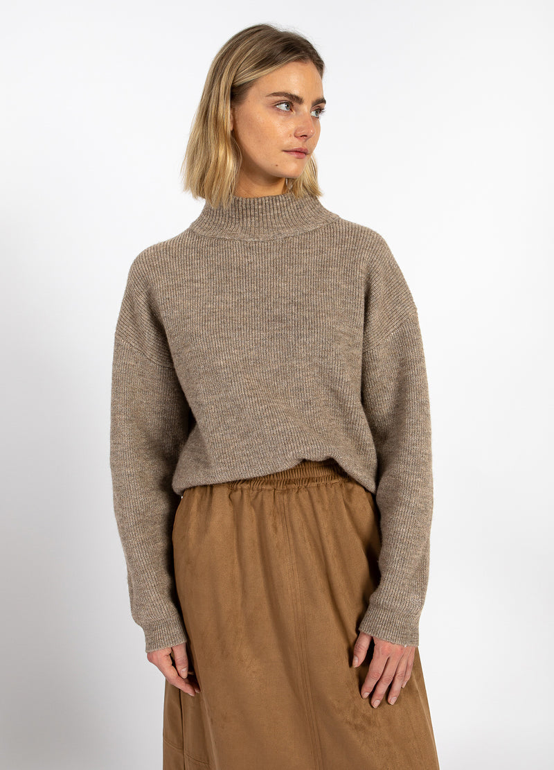 CC Heart CC HEART EMMA ROLLKRAGENSTRICK Knitwear Golden brown melange - 793