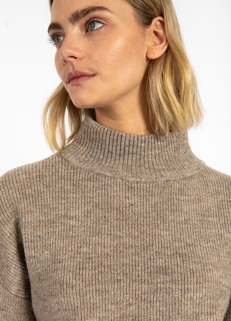 CC Heart CC HEART EMMA ROLLKRAGENSTRICK Knitwear Golden brown melange - 793