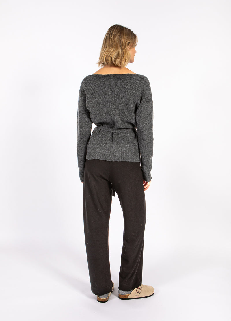 CC Heart CC HEART EMMA WICKELSTRICKSTRICKJACKE Knitwear Dark grey melange - 172