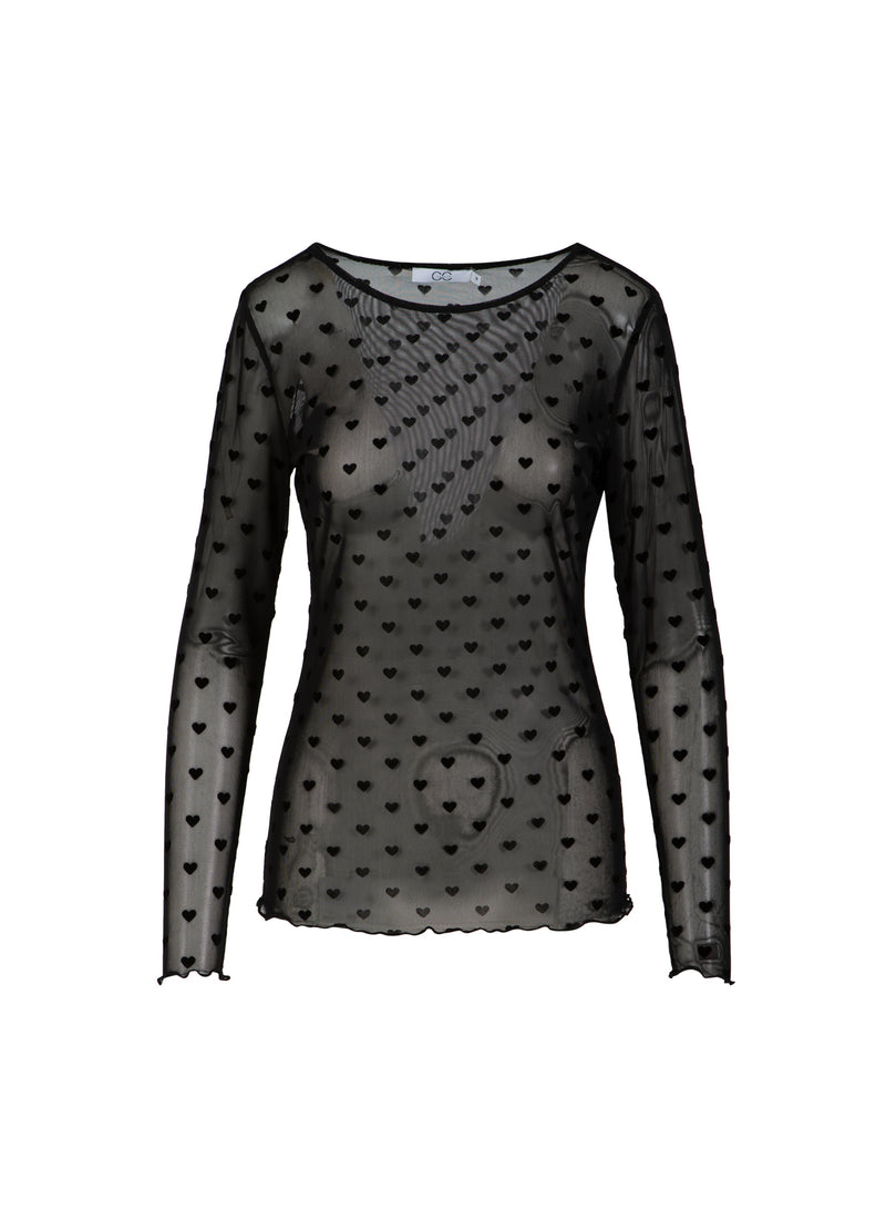 CC Heart CC HEART EVE MESH BLOUSE Shirt/Blouse Black simili - 116
