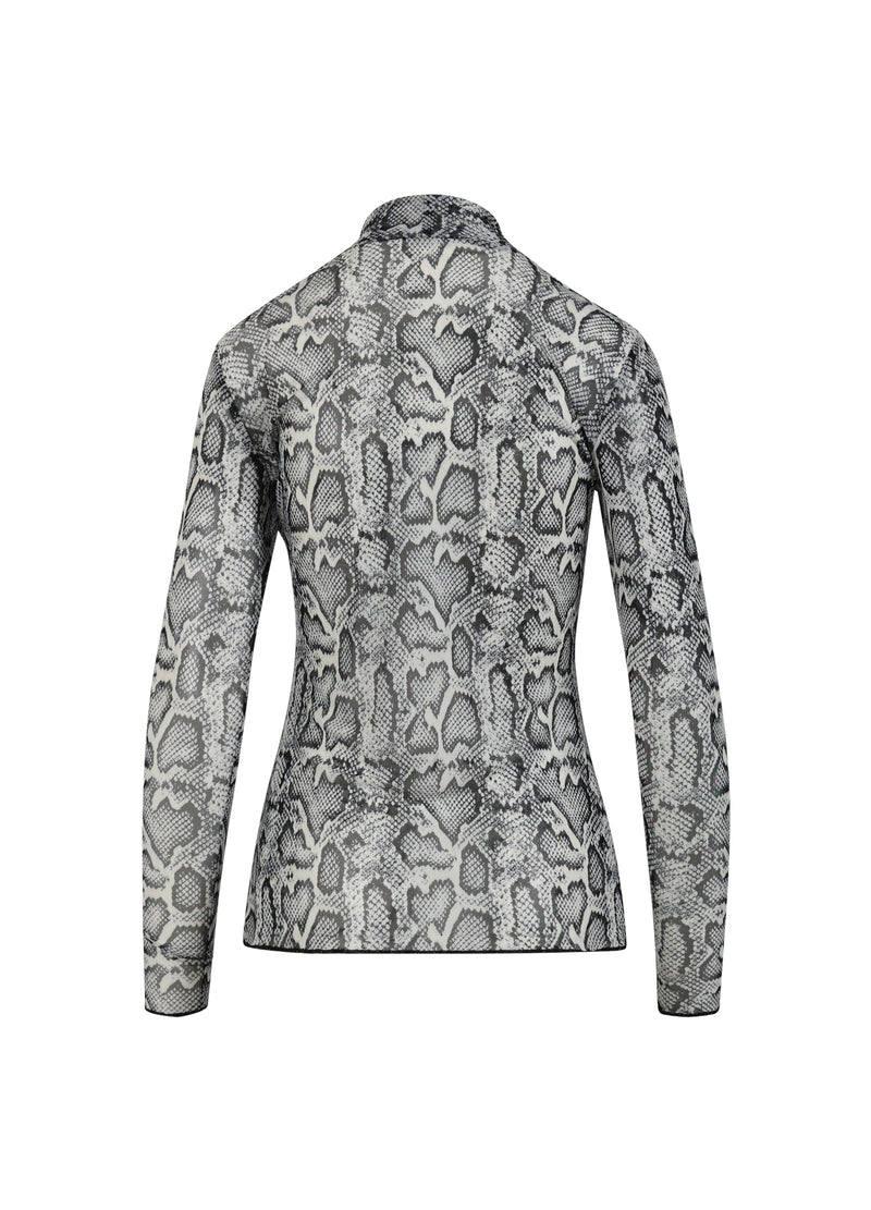 CC Heart CC HEART EVE MESH ROLLKRAGENPULLOVER Shirt/Blouse White snake print - 270