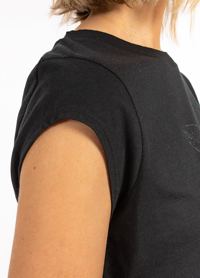 CC Heart CC HEART FEDER TEE T-Shirt Black - 100