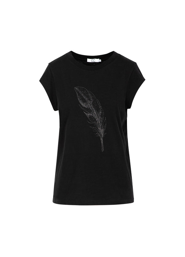 CC Heart CC HEART FEDER TEE T-Shirt Black - 100